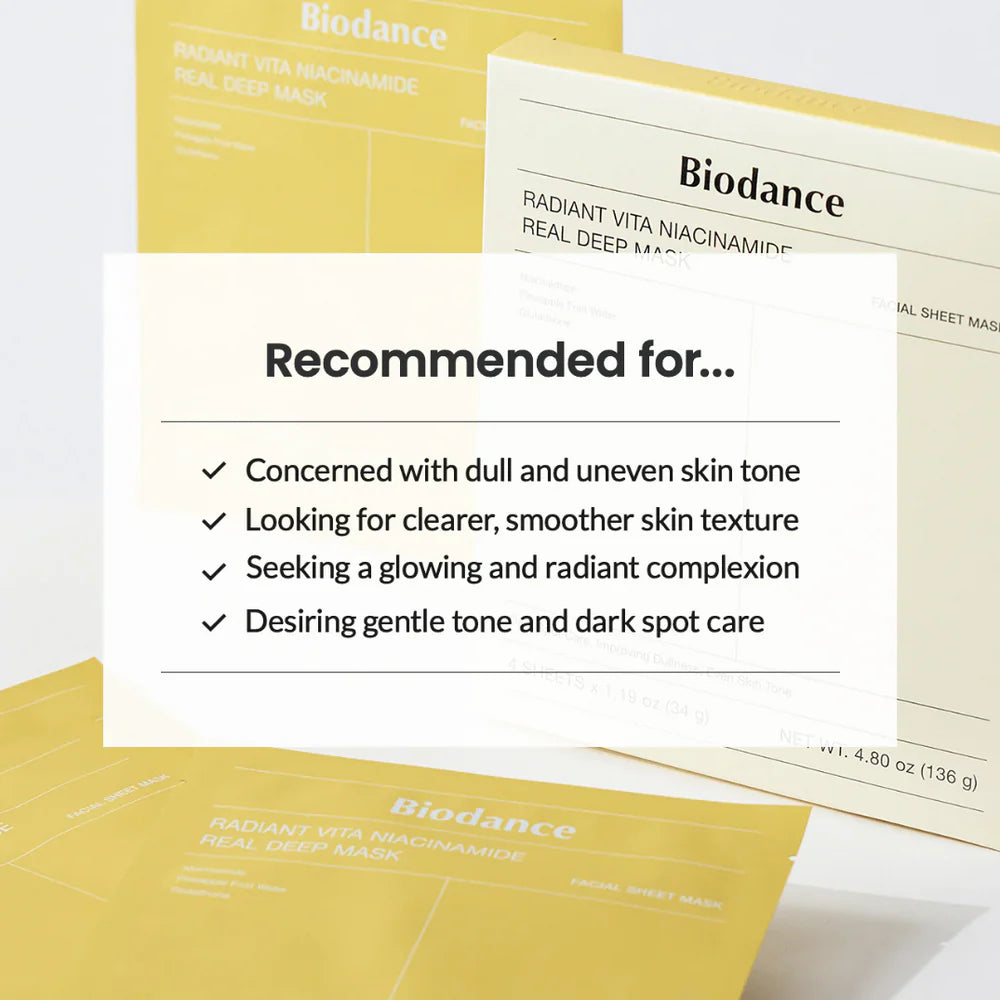 Biodance Niacinamide Mask (Yellow)